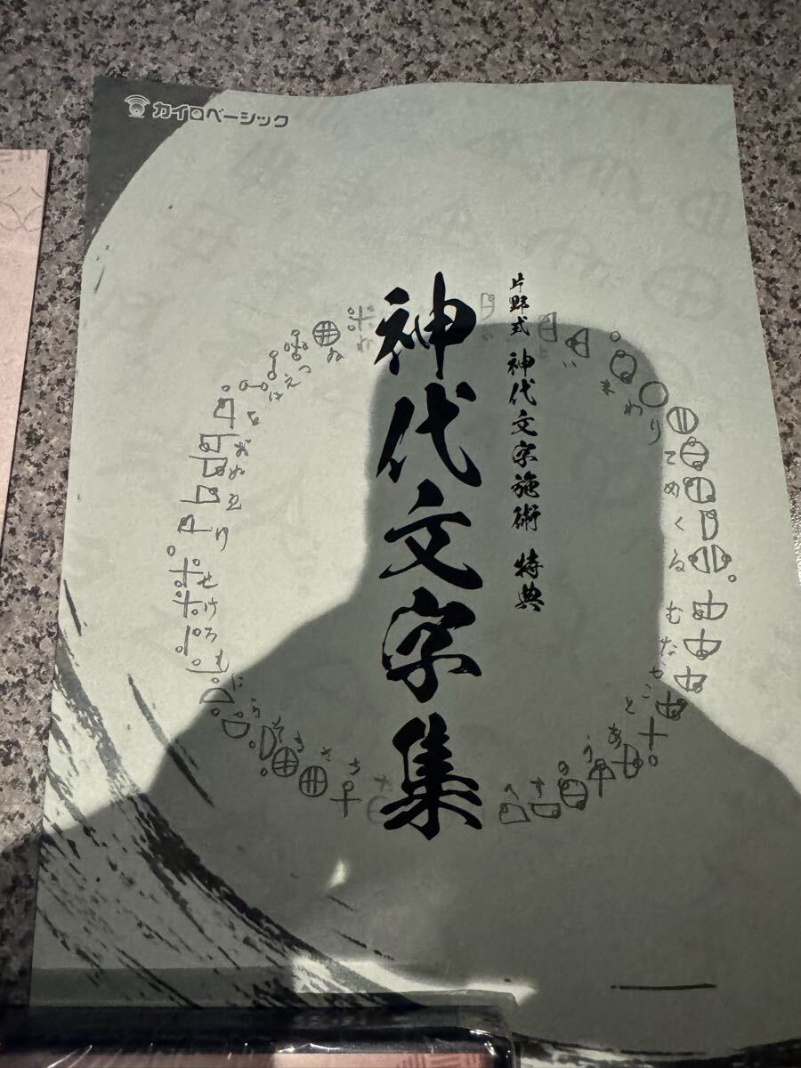 未使用◇片野式神代文字施術◇DVD◇パンフレット_画像5