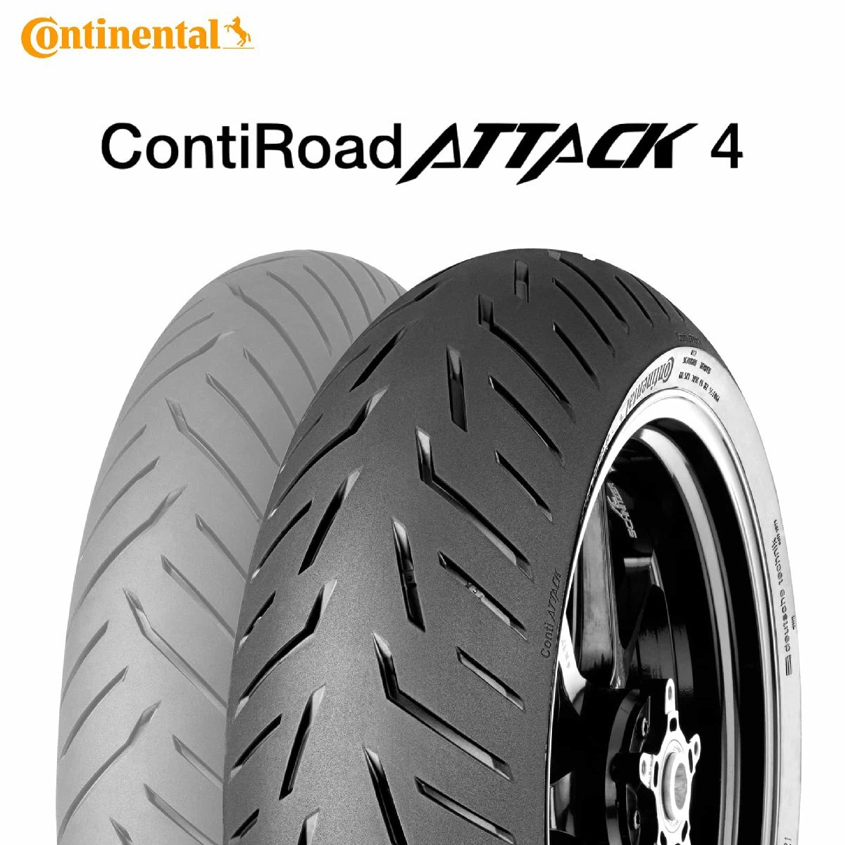 25年製 170/60ZR17 72W コンチネンタル コンチロードアタック4 CONTINENTAL ContiRoadAttack 4 新品 バイクタイヤ リア用_画像1