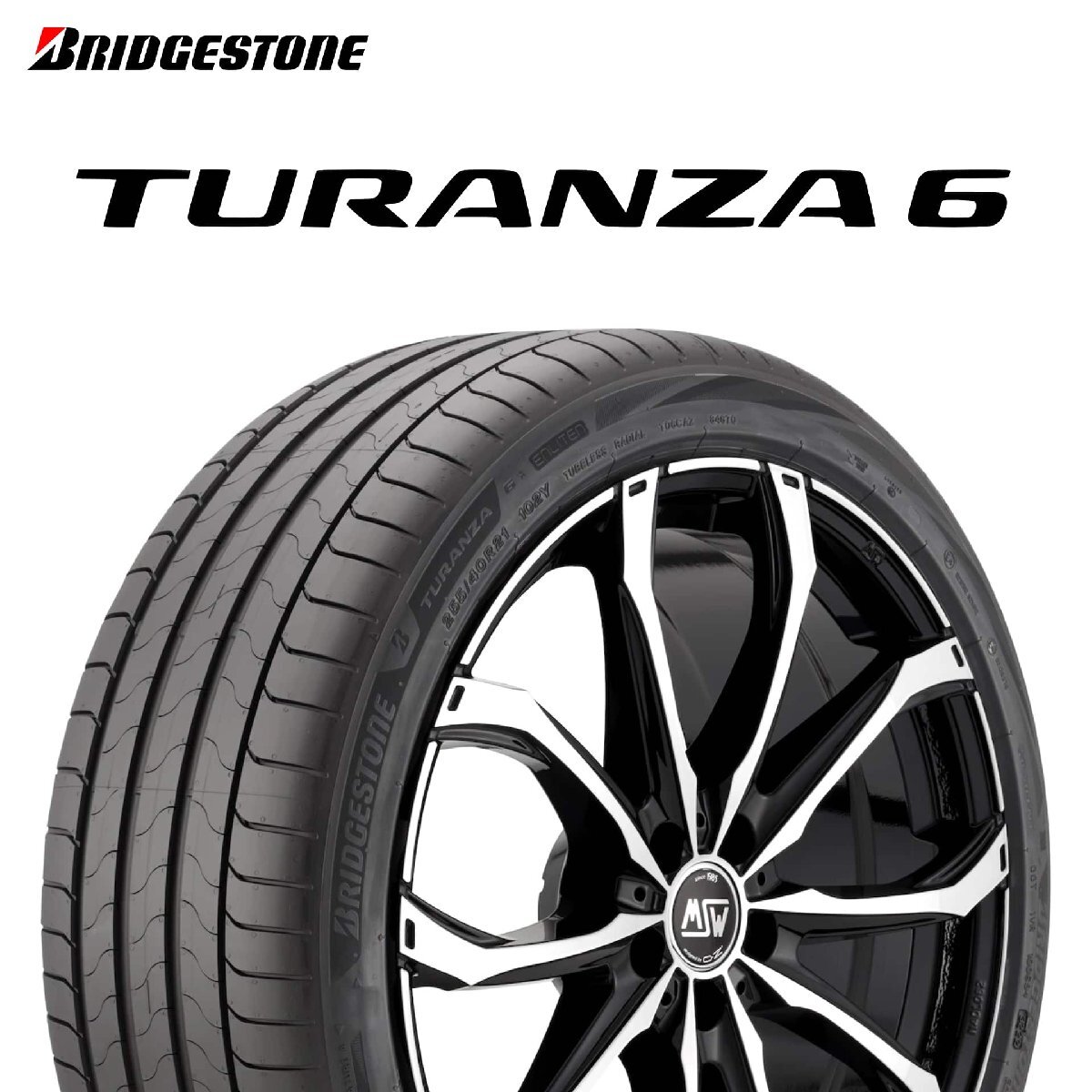 225/60R17 99V BRIDGESTONE TURANZA6 TURANZA 6 ENLITEN タイヤ 23年製 新品_画像1