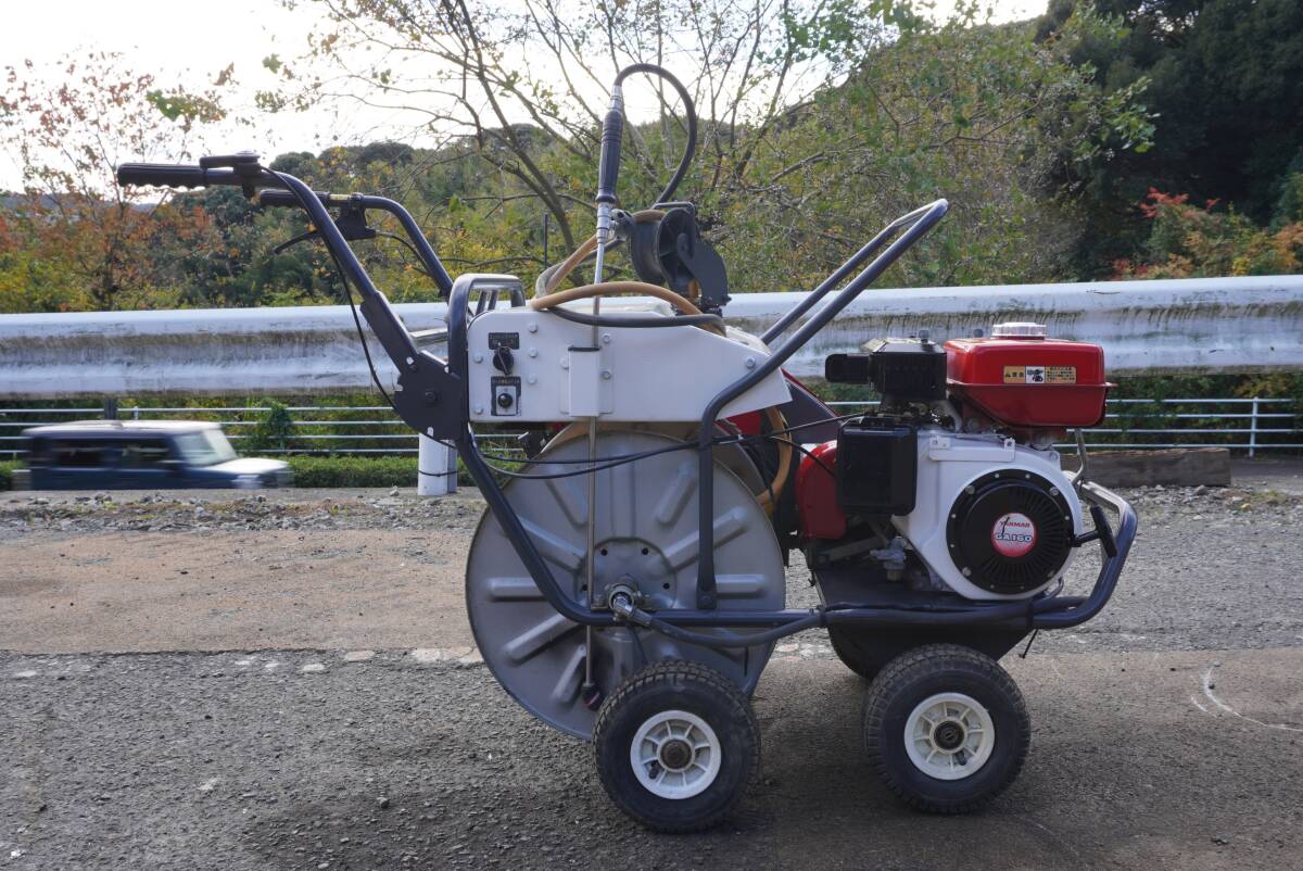 ヤンマー ACPG300RC 自走式 ラジコン キャリー動噴 ヤンマーCP30E 動力散布機 防除機 巻取り ガソリン 最大5.8馬力 ★静岡県湖西市発★_画像3