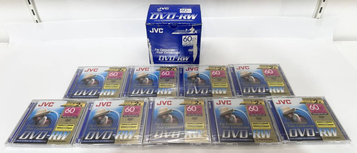 【未開封DVD】 JVC DVD-RW 60分 2.8GB ビデオカメラ用両面 9点_画像1