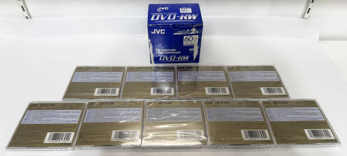 【未開封DVD】 JVC DVD-RW 60分 2.8GB ビデオカメラ用両面 9点_画像2