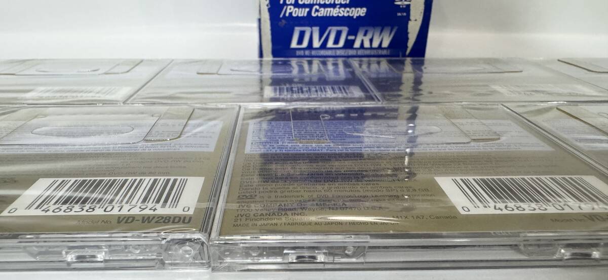【未開封DVD】 JVC DVD-RW 60分 2.8GB ビデオカメラ用両面 9点_画像4