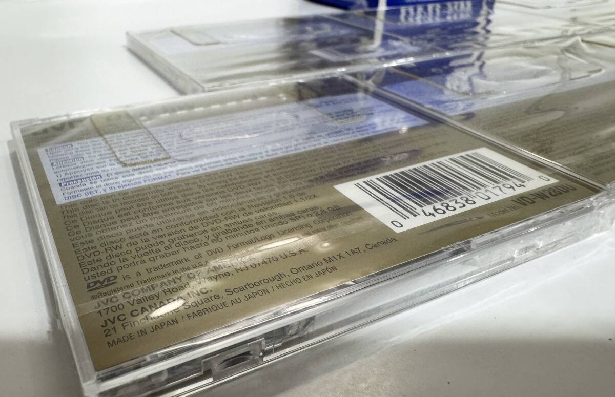 【未開封DVD】 JVC DVD-RW 60分 2.8GB ビデオカメラ用両面 9点_画像3