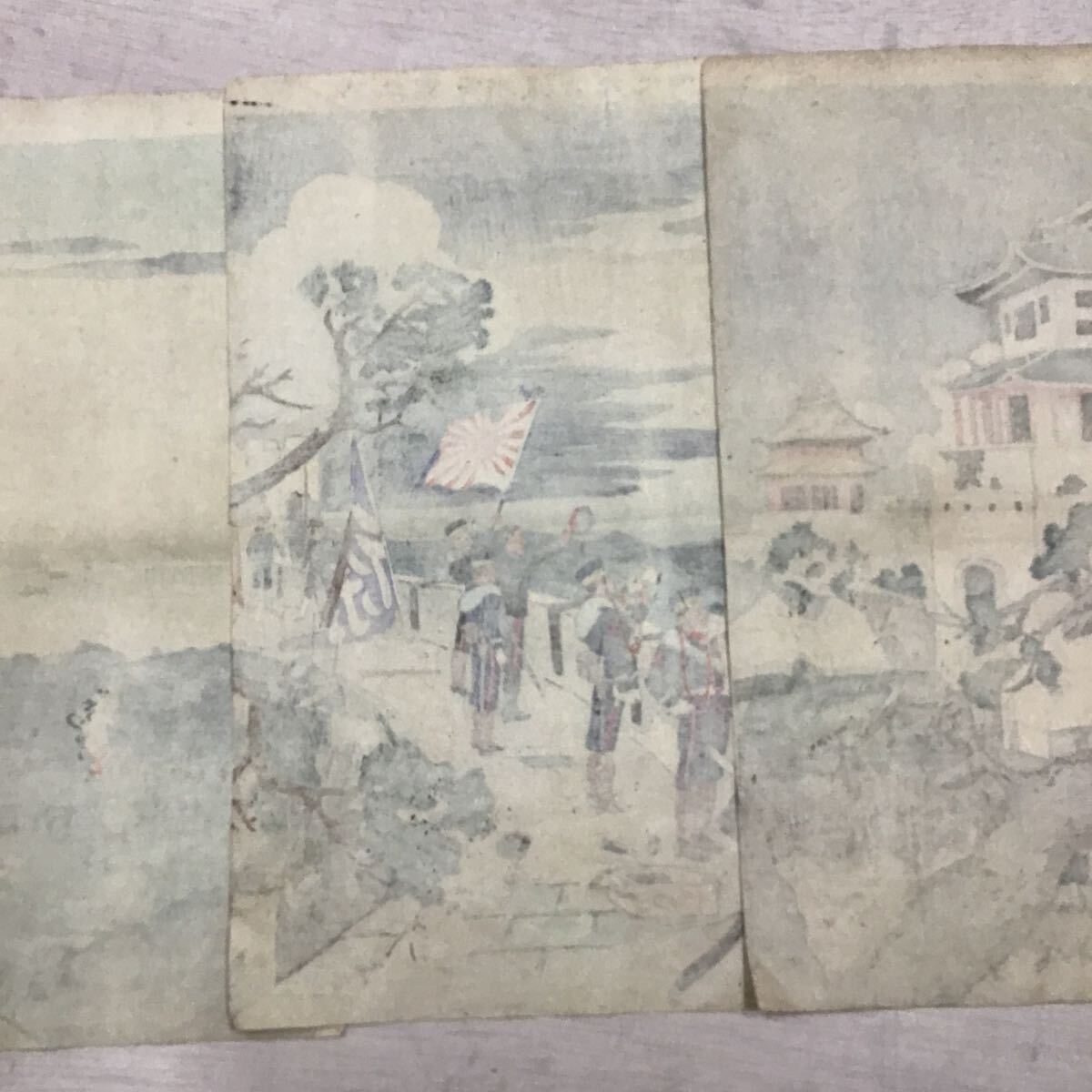 Meiji 28 год гравюра на дереве второй армия золотой . замок ... map No.259