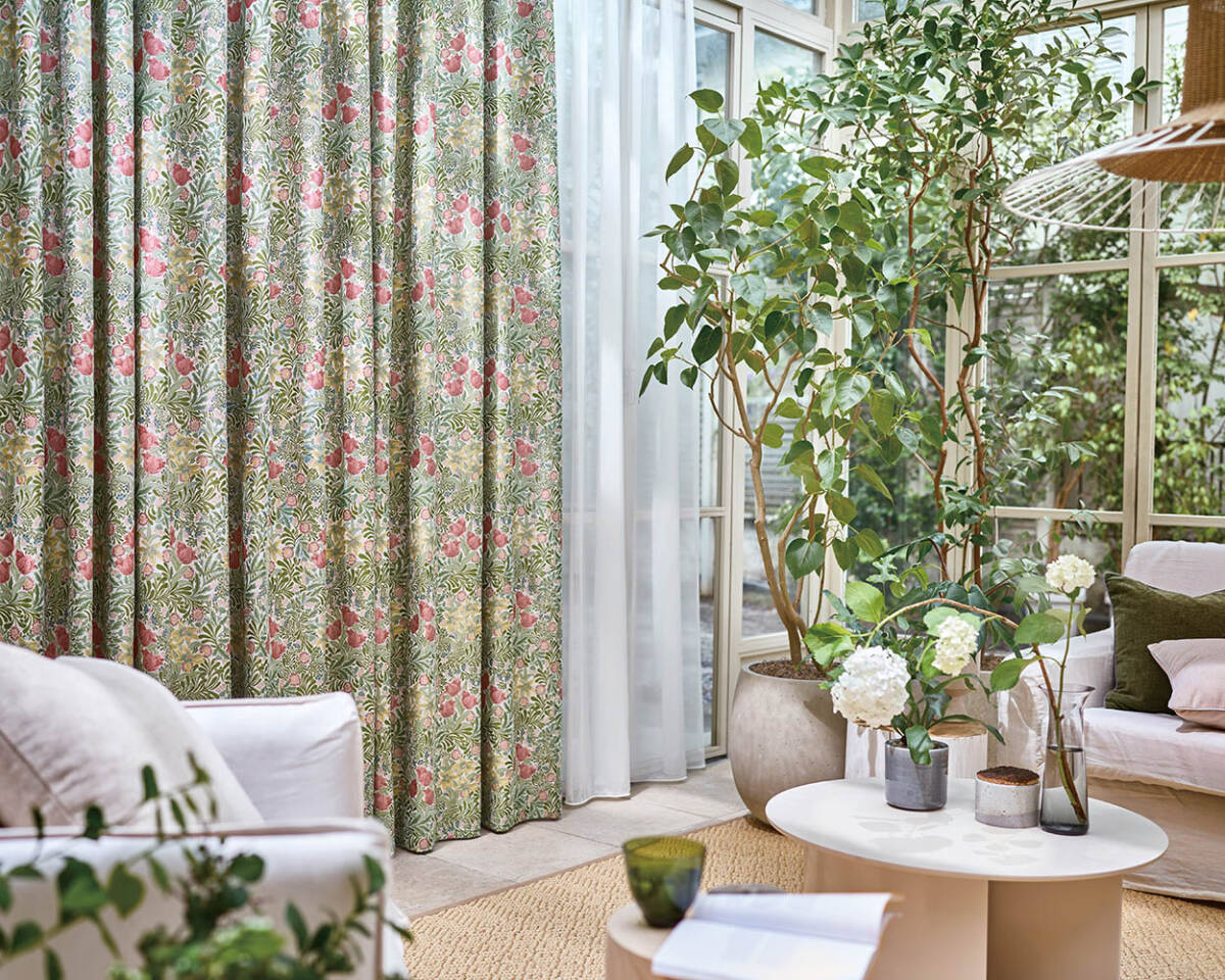 新柄　川島織物　ウィリアムモリス　生地　MM3102　バウアー　138cmx50cm_画像2