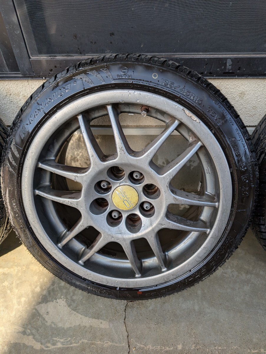【希少】OZレーシング アルミホイール+タイヤ4本セット (プジョーなど)_画像3