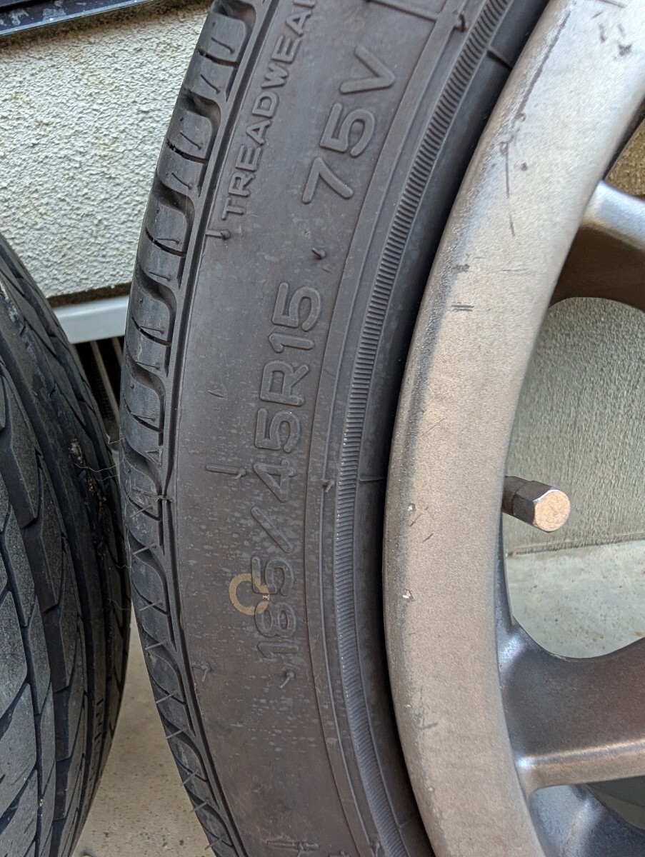 【希少】OZレーシング アルミホイール+タイヤ4本セット (プジョーなど)_画像6