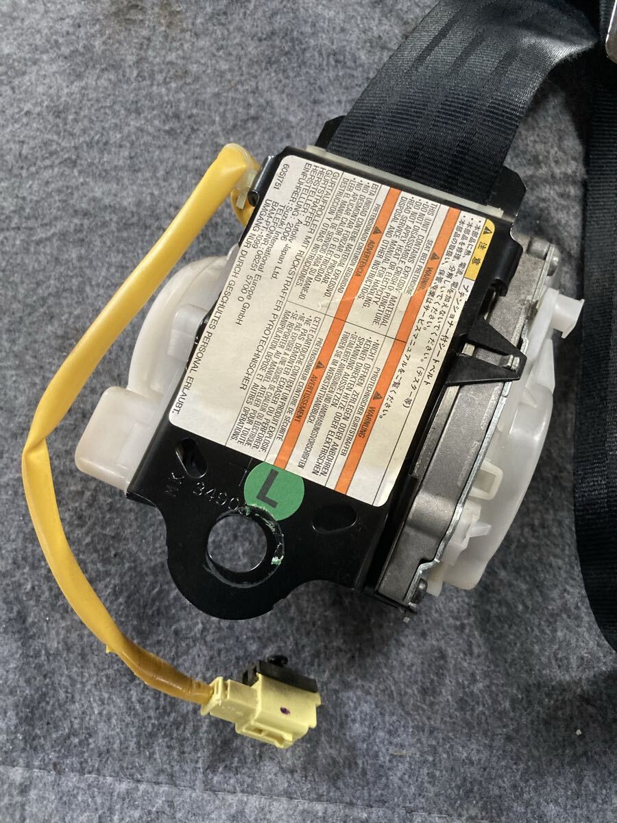 B 6型外し JB23W スズキ ジムニー 助手席 左 フロント シートベルト_画像1