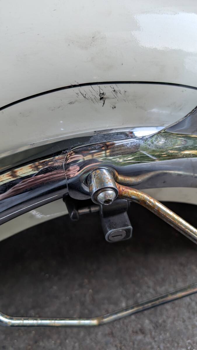 HONDA　ホンダ　SHADOW　シャドウ400　スラッシャー　NC 34 純正 リアフェンダー　リヤフェンダー バックレスト　背もたれ　付_画像7