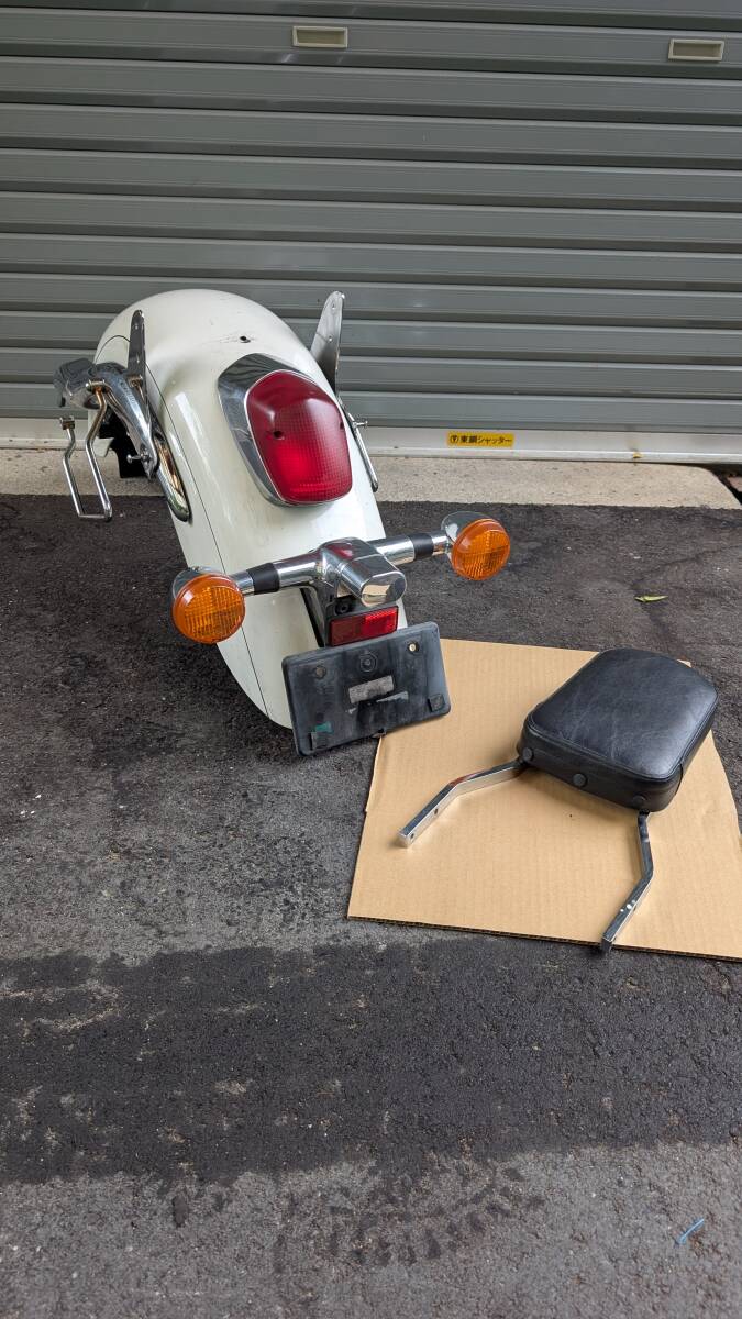 HONDA　ホンダ　SHADOW　シャドウ400　スラッシャー　NC 34 純正 リアフェンダー　リヤフェンダー バックレスト　背もたれ　付_画像8