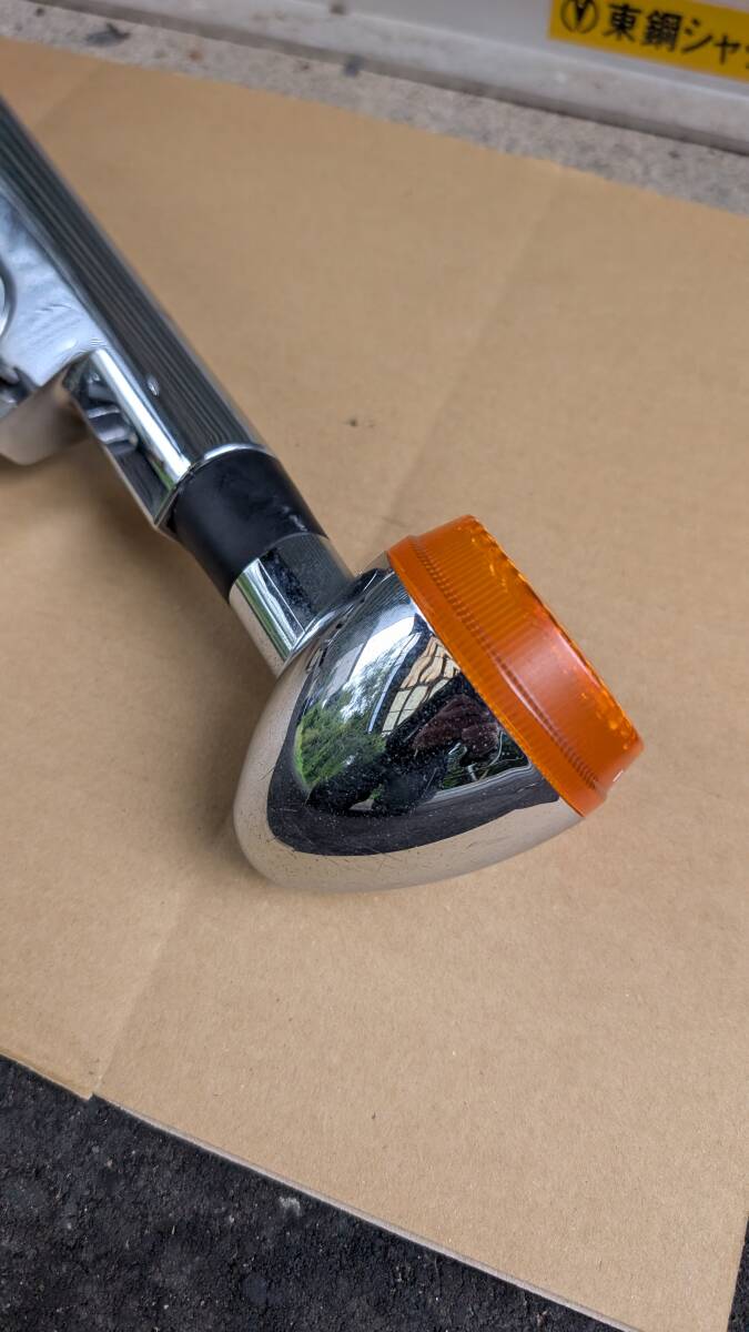 HONDA SHADOW 400 純正 フロントウインカー シャドウ スラッシャー 純正戻しに　アメリカン_画像3