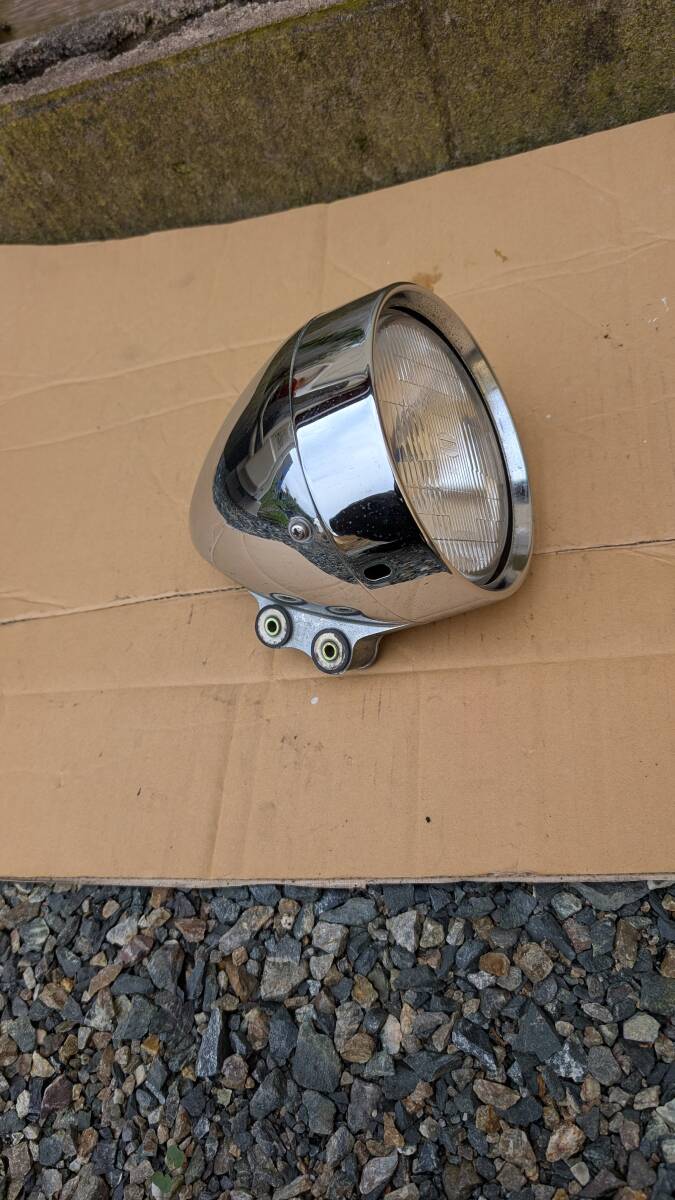 実動車からの取り出し　HONDA SHADOW 400 シャドウ スラッシャー　純正 ヘッドライト 純正戻しに _画像1