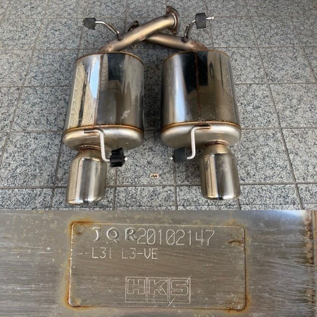 ★☆マツダ MPV LY3P用社外HKS LEGAMAX Premium リーガマックス プレミアムマフラー リアピース2/2 JQR20102147☆★_画像1