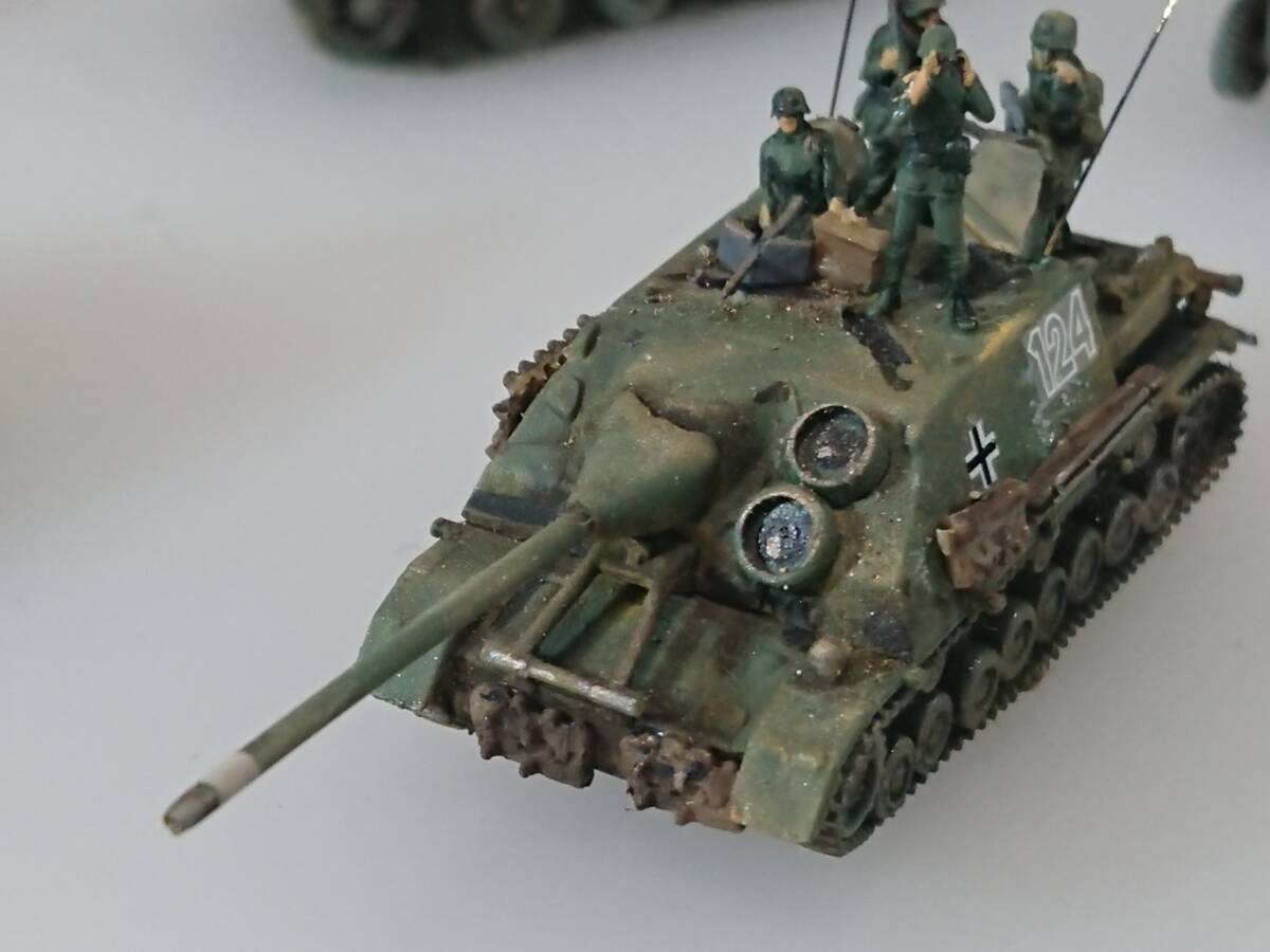 1/144完成品　ヤークトティーガー ＆パンターG型＆Ⅳ号駆逐戦車70A＆Ⅲ号突撃砲G型＆Sdkfz251-1＆ワーゲン無線車「レマゲン/虎の反撃２」_画像3