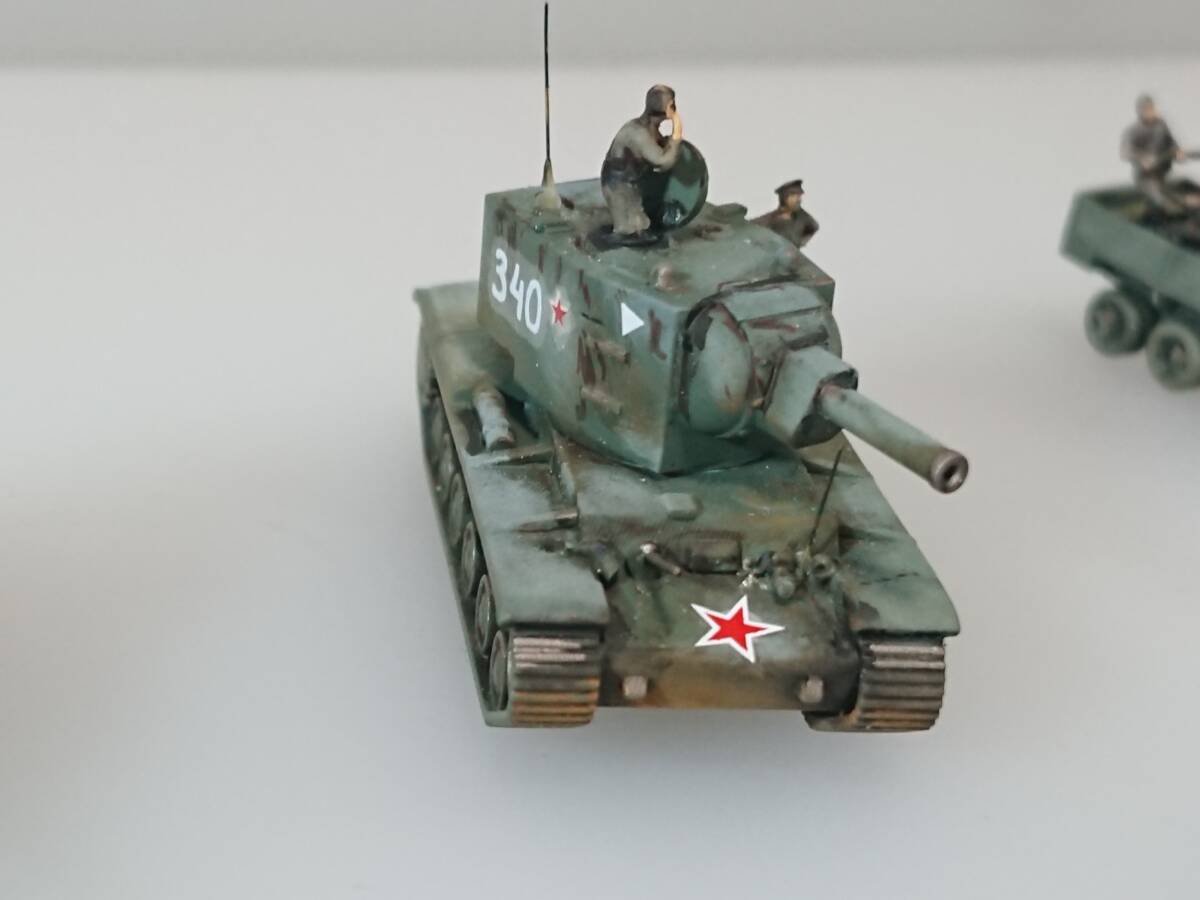 1/144完成品 　KV-2＆T-34/85＆IS-2＆T-34/76＆SU-76自走砲＆ZIS-6トラック「ジューコフの斧13/巨人の進撃」_画像4