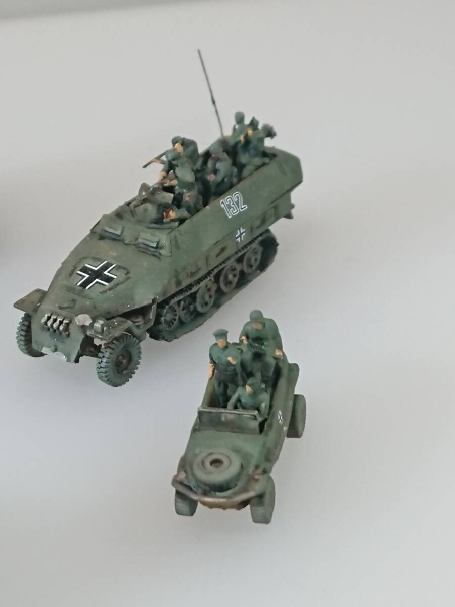 1/144完成品　ヤークトティーガー ＆パンターG型＆Ⅳ号駆逐戦車70A＆Ⅲ号突撃砲G型＆Sdkfz251-1＆ワーゲン無線車「レマゲン/虎の反撃２」_画像7