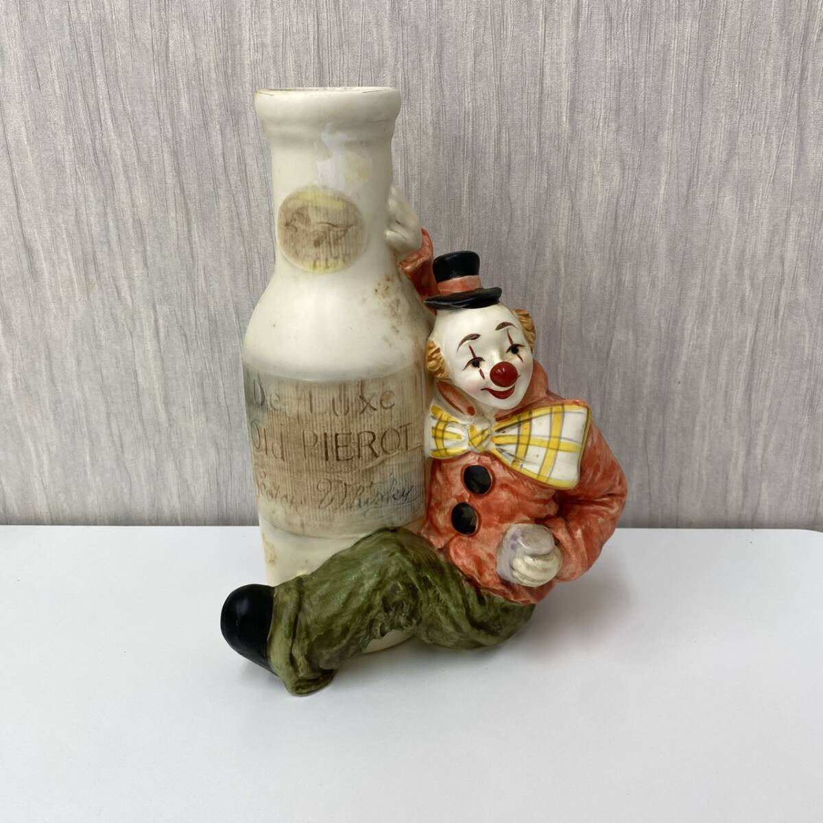 #21974　洋風　洋　花瓶　花器　ピエロ　花入れ　フラワーベース　陶器　陶磁器　アンティーク　インテリア　オブジェ　_画像1