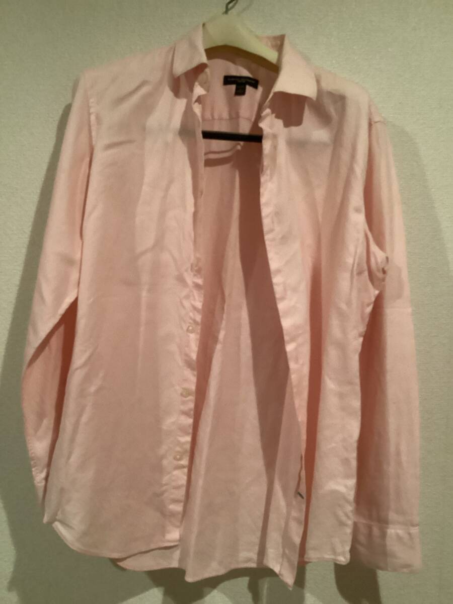 BANANA REPUBLIC 16-16.5 L. ピンク　長袖シャツ_画像2