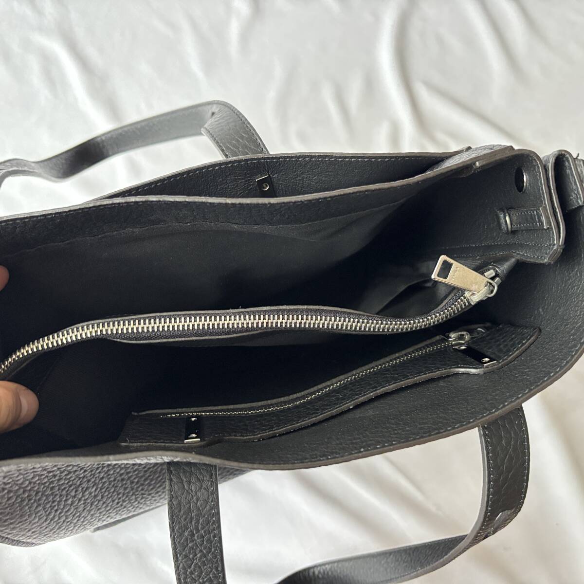 #1 иен ~ < прекрасный товар!!>#FURLA Furla Giovejebe большая сумка кожа модный A4 место хранения ходить на работу обычно используя черный чёрный труба :2511055