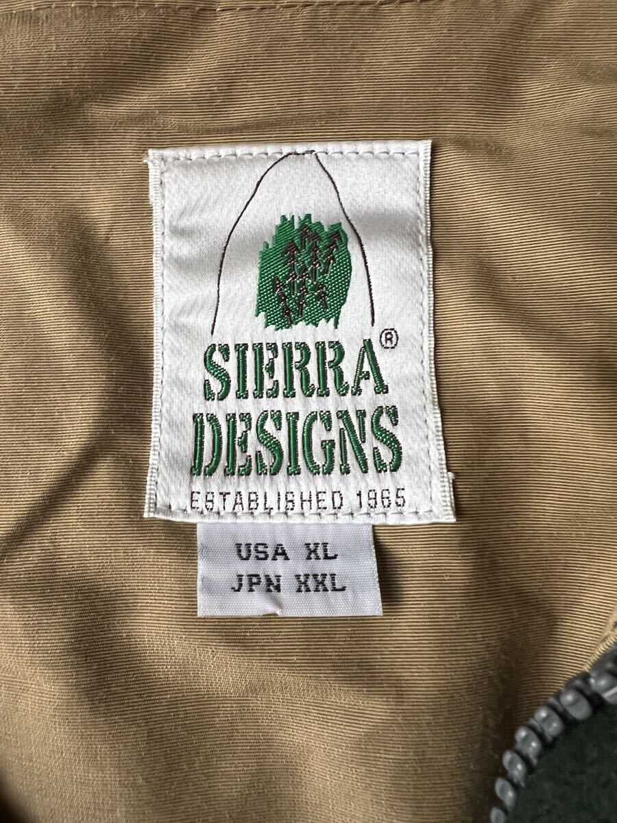 SIERRA DESIGNS ウール マウンテンパーカー USA XL JPN XXL 日本製 60/40 FABRIC MADE IN USA ダークグリーン ほぼ未着用 クリーニング済_画像2