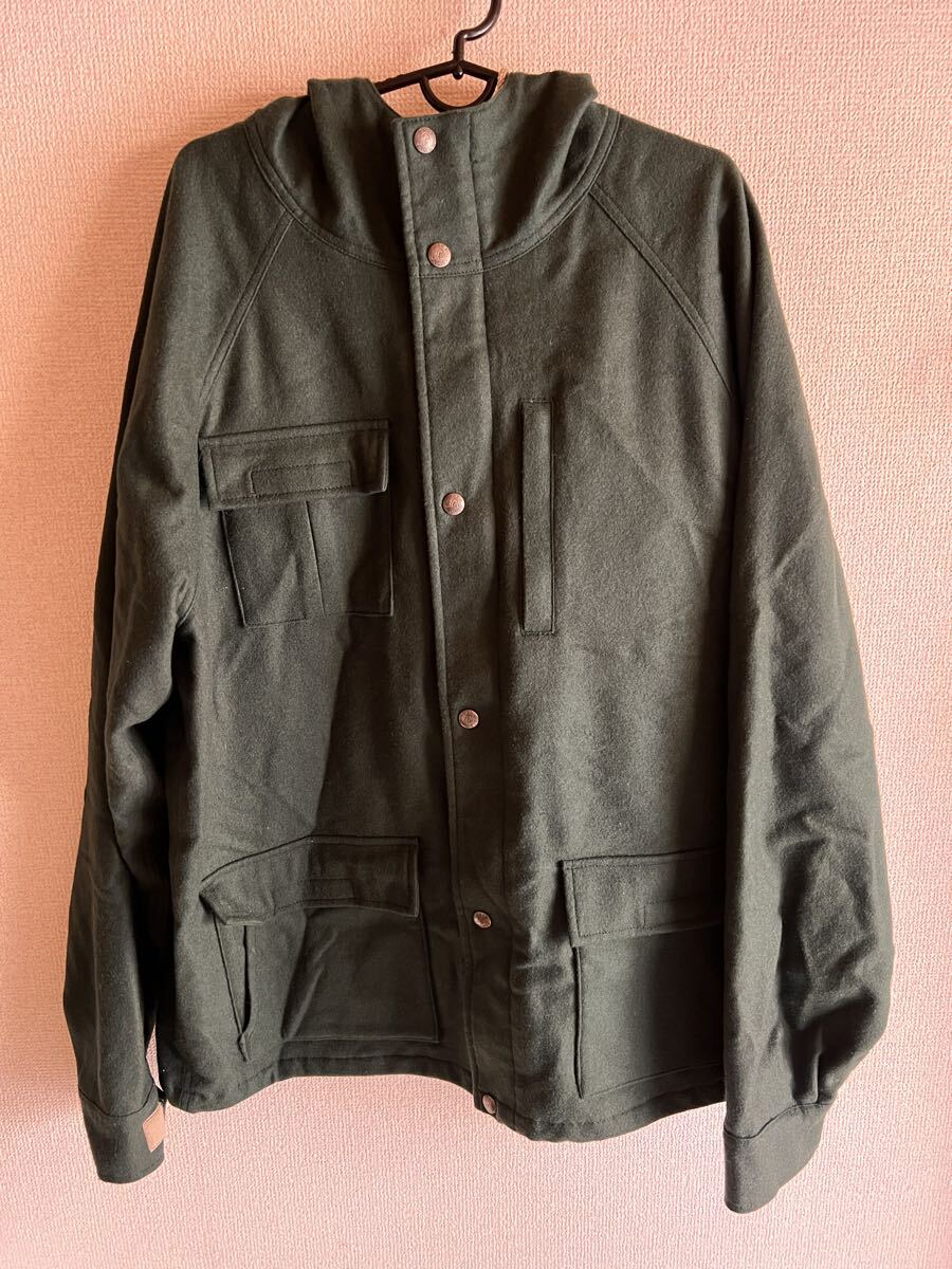 SIERRA DESIGNS ウール マウンテンパーカー USA XL JPN XXL 日本製 60/40 FABRIC MADE IN USA ダークグリーン ほぼ未着用 クリーニング済_画像9
