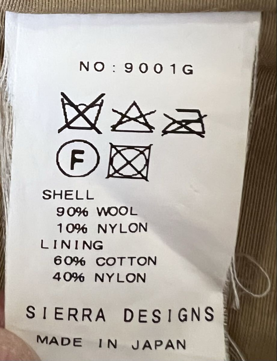 SIERRA DESIGNS ウール マウンテンパーカー USA XL JPN XXL 日本製 60/40 FABRIC MADE IN USA ダークグリーン ほぼ未着用 クリーニング済_画像7