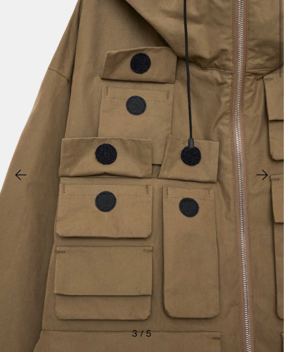 新品 markaware HEAVY ALL WEATHER CLOTH CARRY ALL JACKET バブアー ウール アルパカ カシミヤ サバイバルクロス_画像3