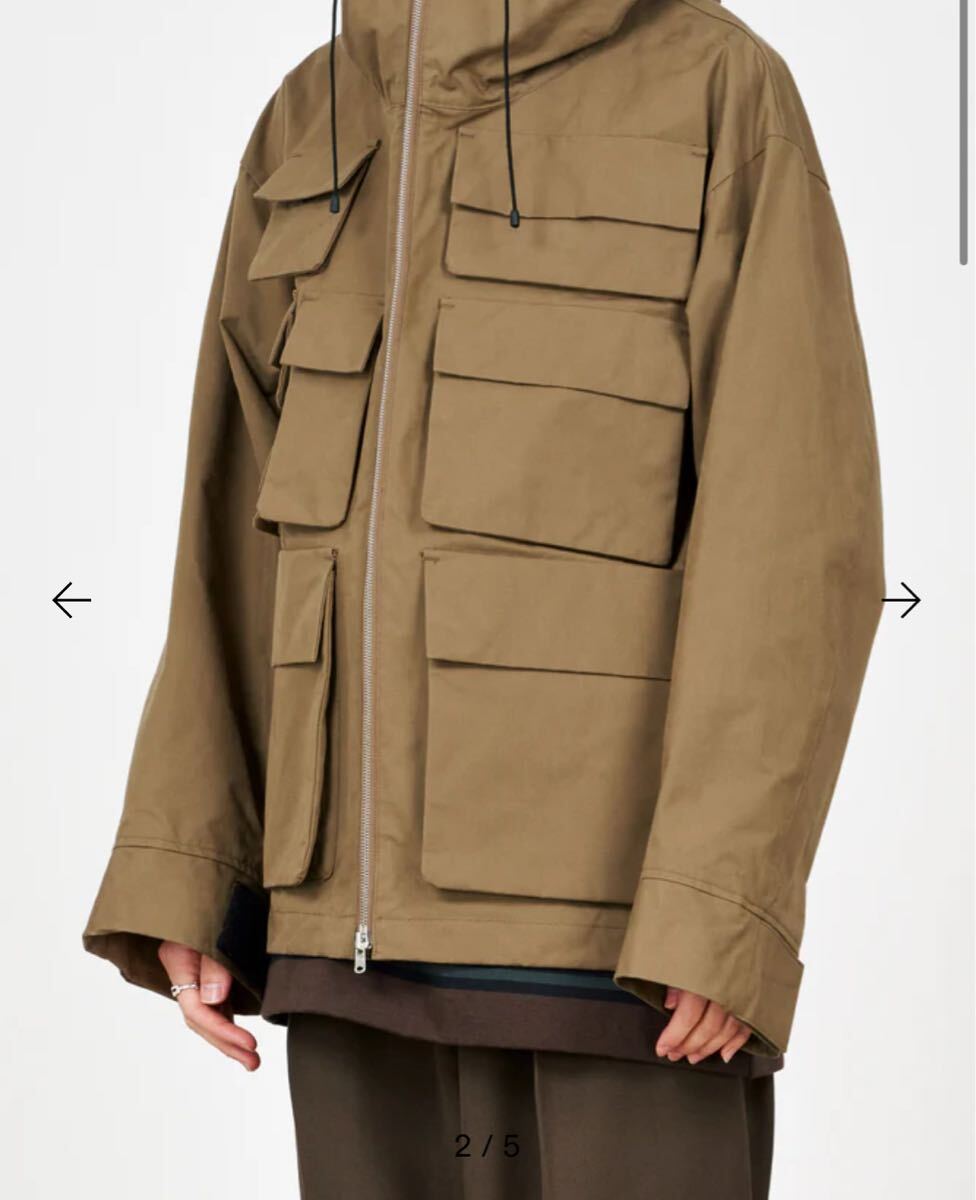 新品 markaware HEAVY ALL WEATHER CLOTH CARRY ALL JACKET バブアー ウール アルパカ カシミヤ サバイバルクロス_画像2