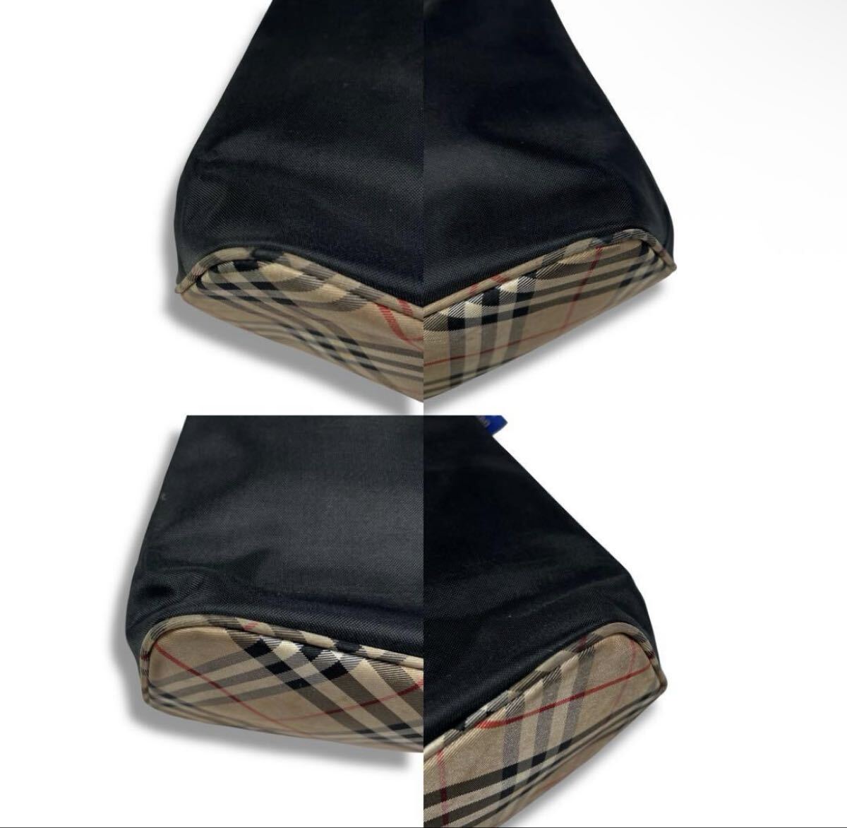 BURBERRY BLUELABEL バーバリー ブルーレーベル ワンショルダーバッグ ハンドバッグ ノバチェック ナイロン 肩掛け y2k ショルダーバッグ_画像6