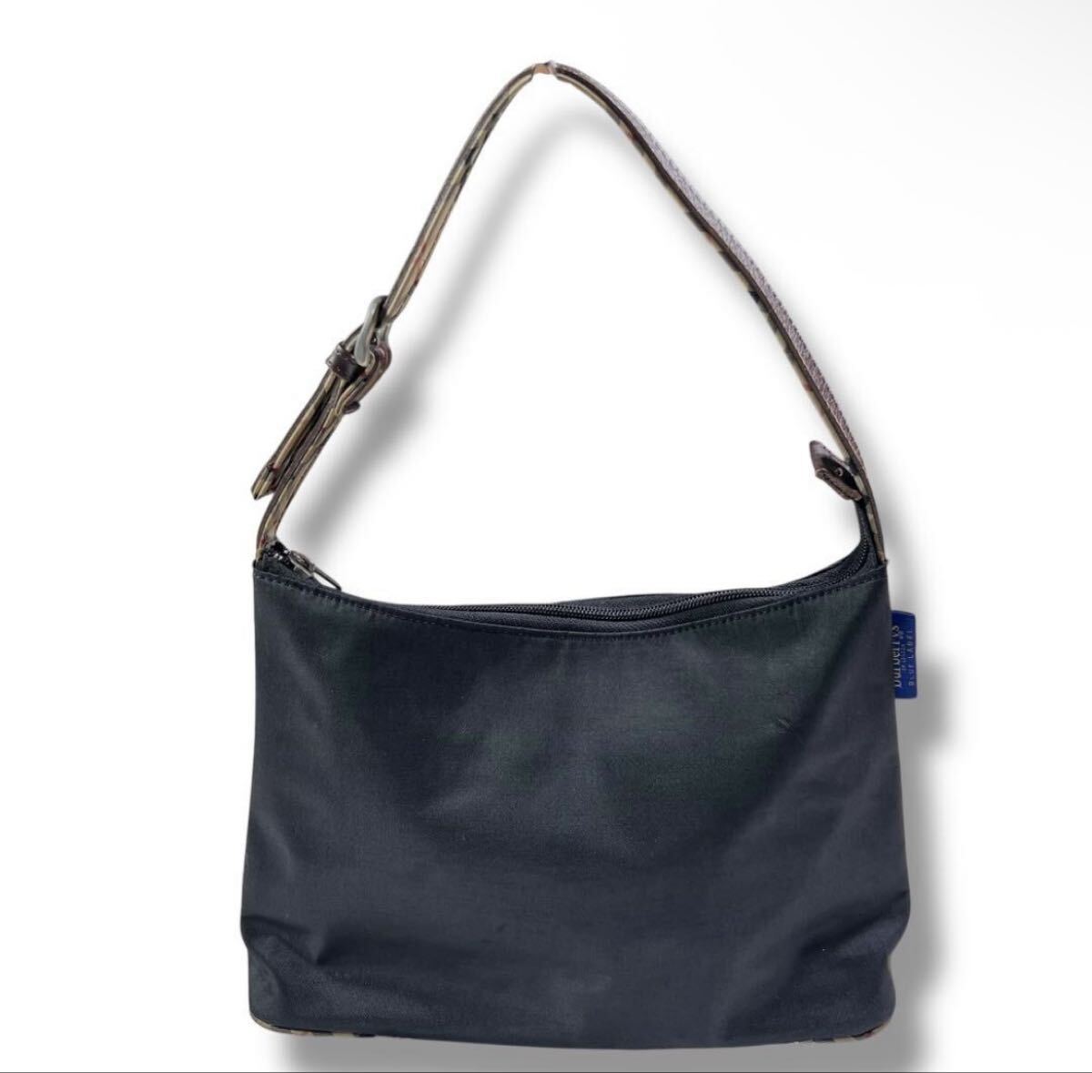 BURBERRY BLUELABEL バーバリー ブルーレーベル ワンショルダーバッグ ハンドバッグ ノバチェック ナイロン 肩掛け y2k ショルダーバッグ_画像2