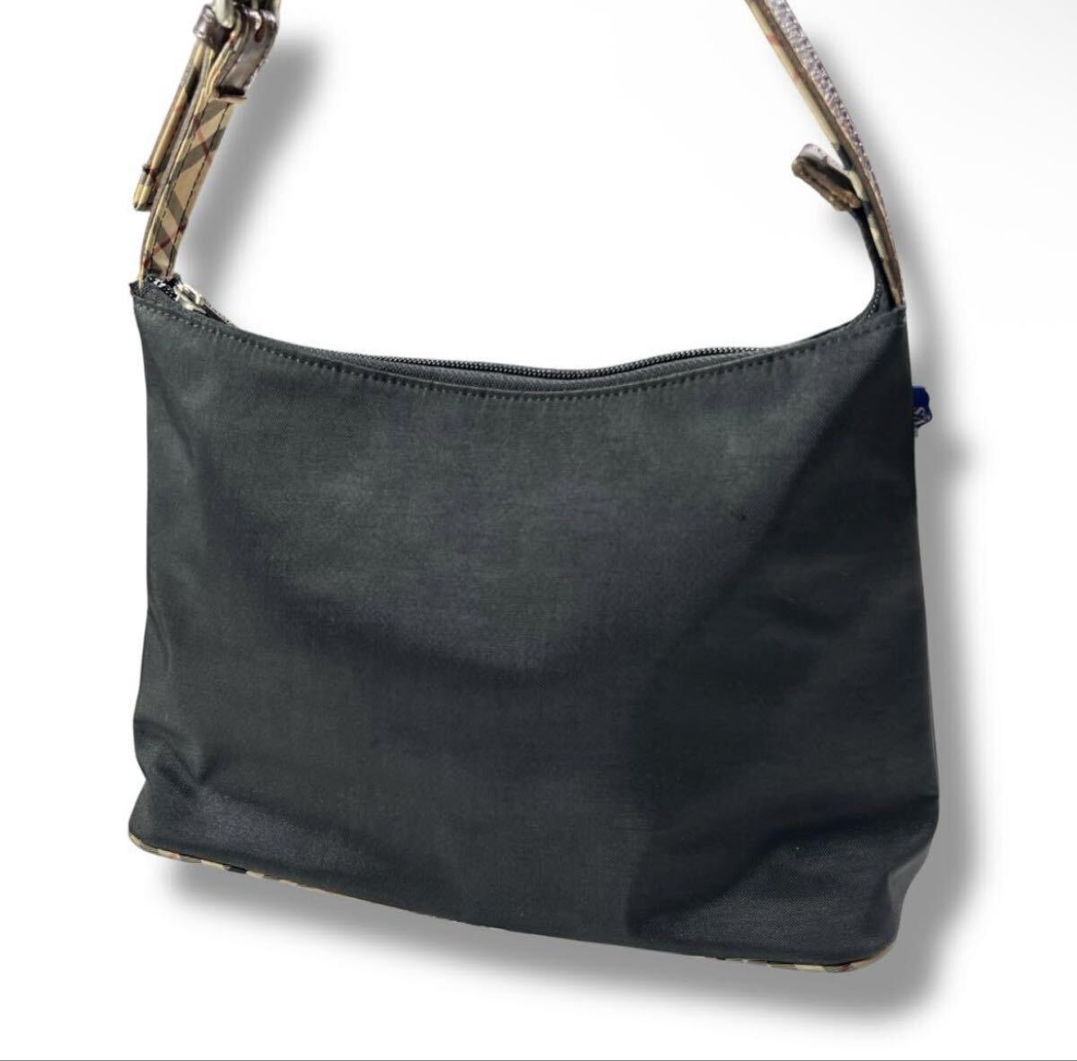 BURBERRY BLUELABEL バーバリー ブルーレーベル ワンショルダーバッグ ハンドバッグ ノバチェック ナイロン 肩掛け y2k ショルダーバッグ_画像1