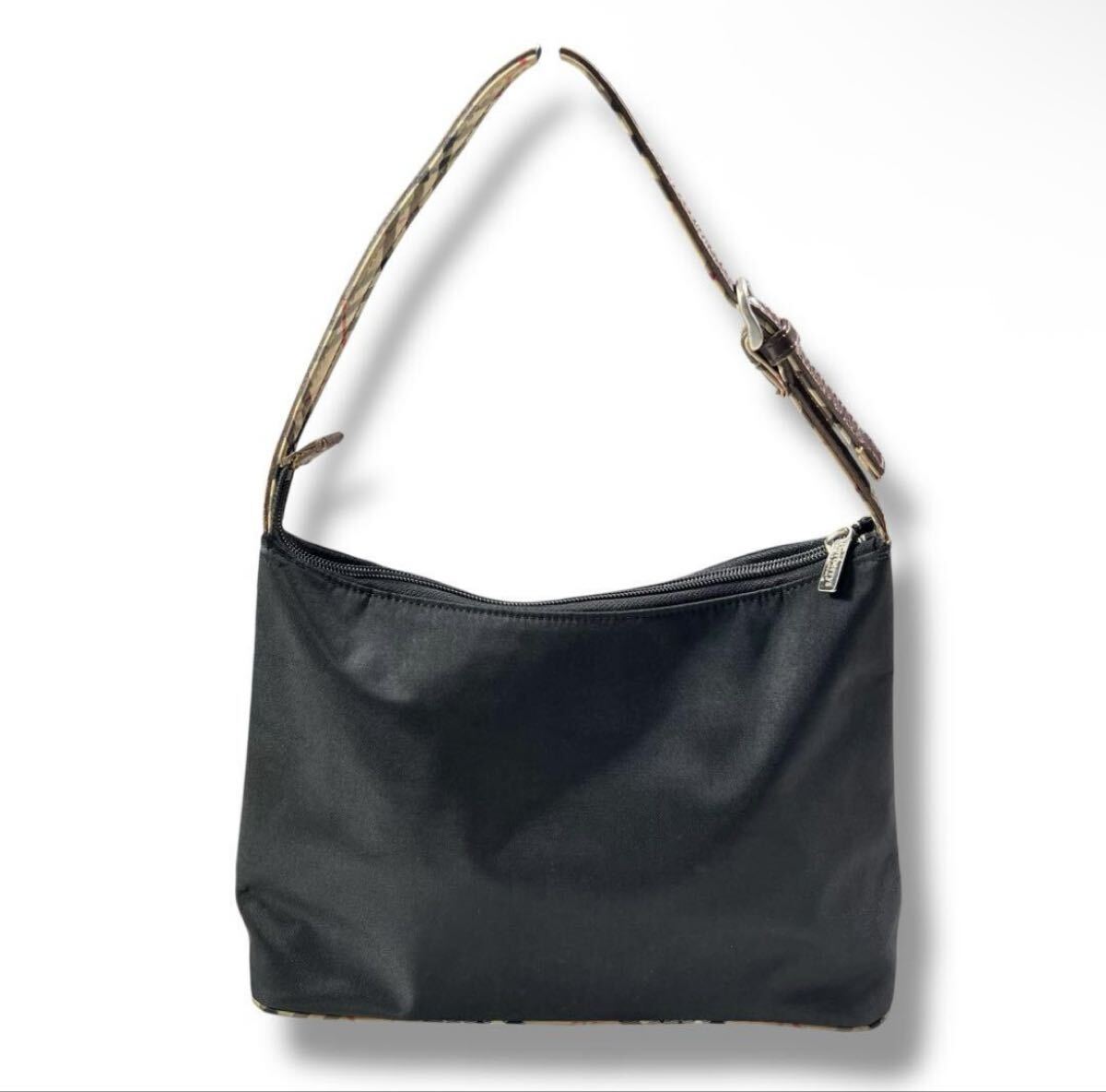 BURBERRY BLUELABEL バーバリー ブルーレーベル ワンショルダーバッグ ハンドバッグ ノバチェック ナイロン 肩掛け y2k ショルダーバッグ_画像3