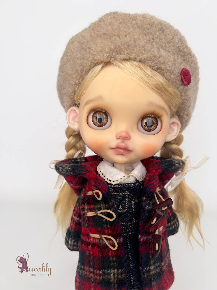 ＊Lucalily ＊ Dolls clothes＊ Royal Stewart Tartan Duffle Coat Set ＊_画像8