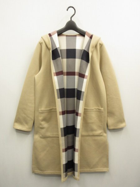 25年ブルーレーベルクレストブリッジ★洗える♪　定価￥37400(税込)リバーシブルダンボールコーディガン　コート★サイズ38_画像2