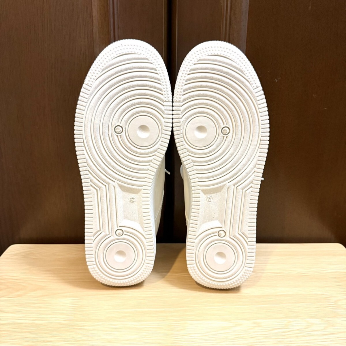 スニーカー メンズ シンプル ワークシューズ カジュアル ランニング ウォーキング 通気性 ブラック 27.0_画像10