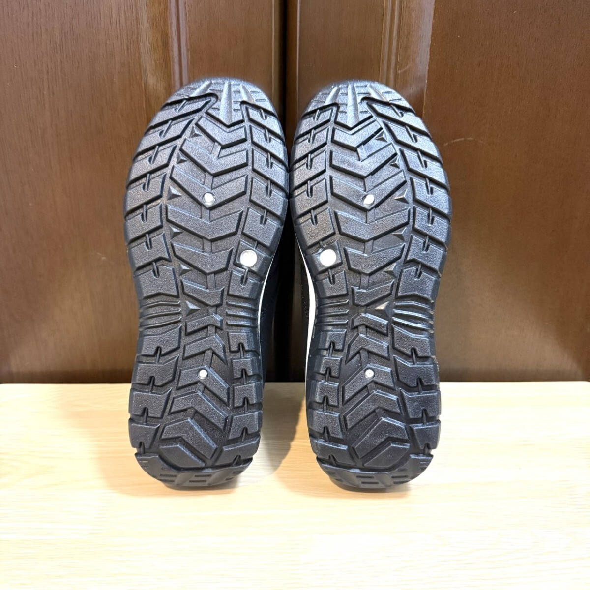 ボアスリッポン メンズ 裏起毛 スニーカー ボア 暖かい 保温 滑りにくい ブラック 26.5_画像10