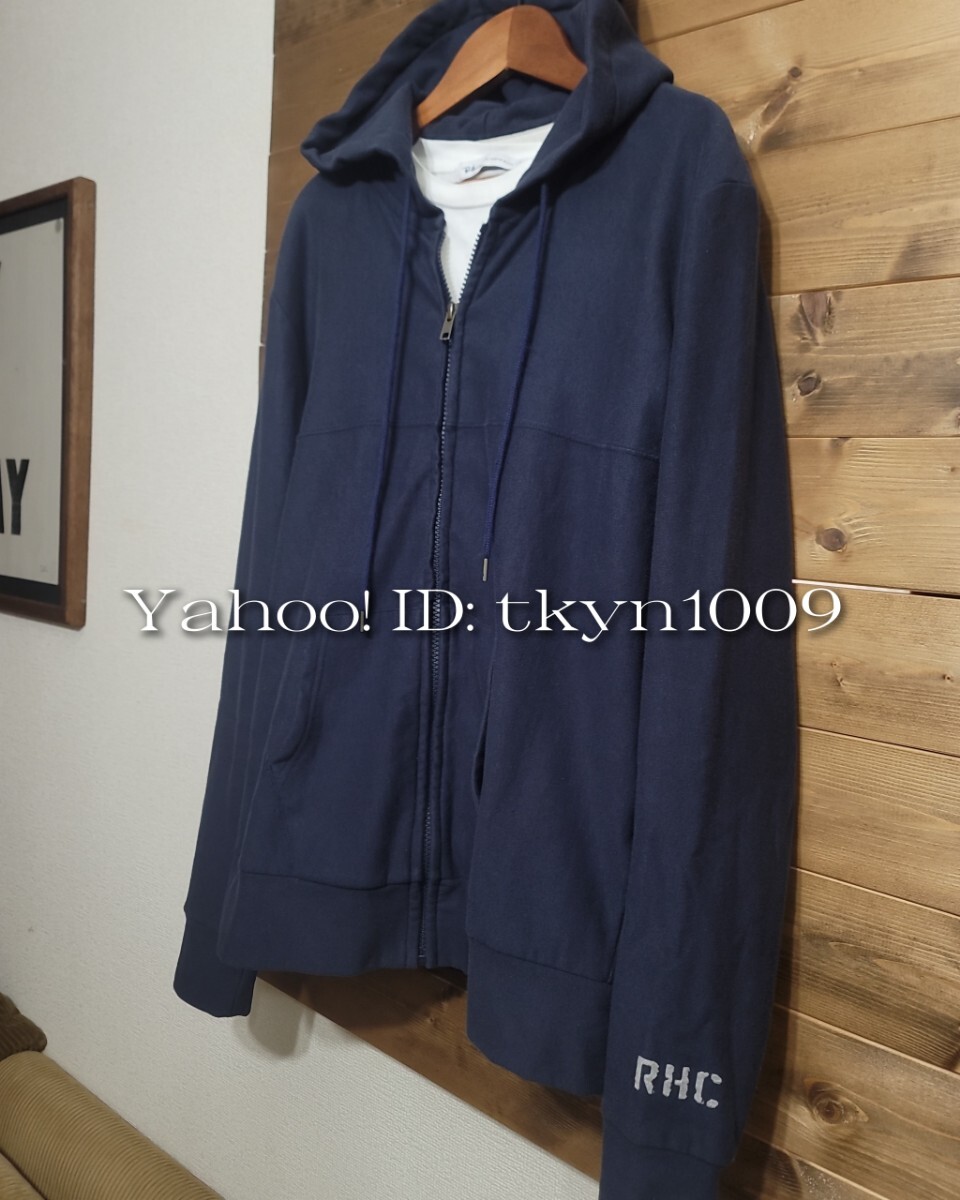 RHC Ron Herman ロンハーマン RHC 袖口 ロゴ ジップアップ ジップ フーディー ジップ パーカー_画像2