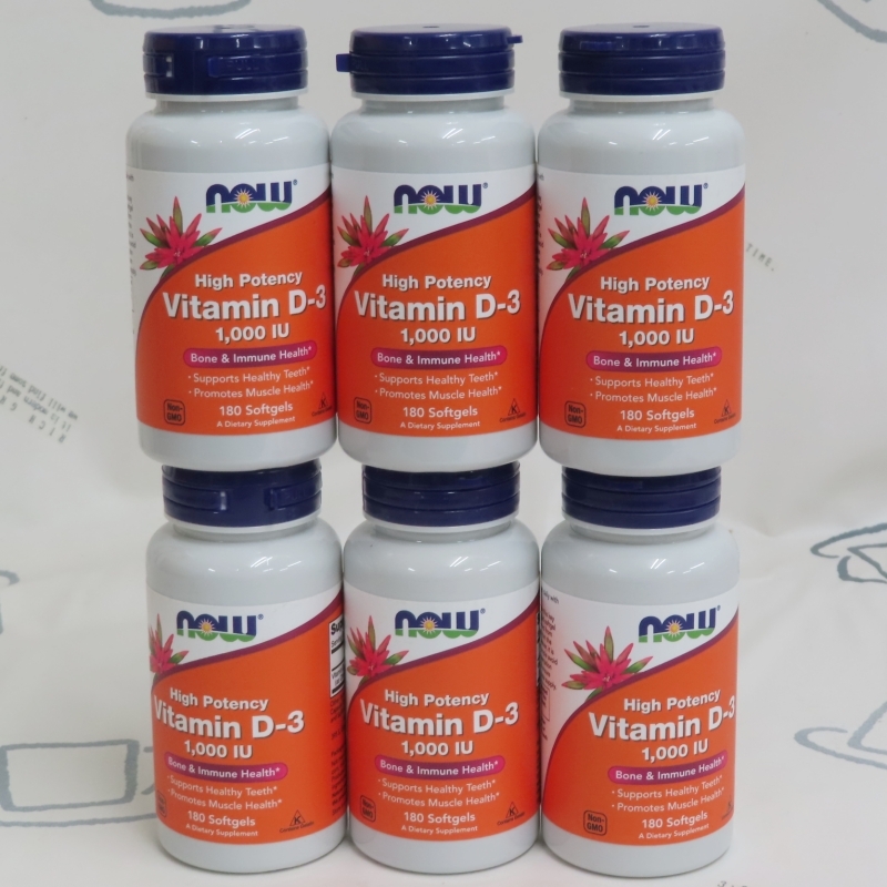 *now/nauf-z витамин D-3 1000IU 180 шарик ×6 шт 2027 год 8 месяц!