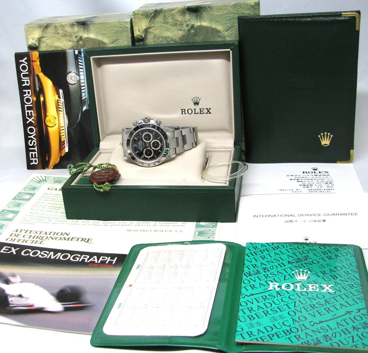 超極上品！ロレックス デイトナ １６５２０ L番２００タキ　段落ちフローティングダイアル　箱保取説付き！フルセット！_画像1