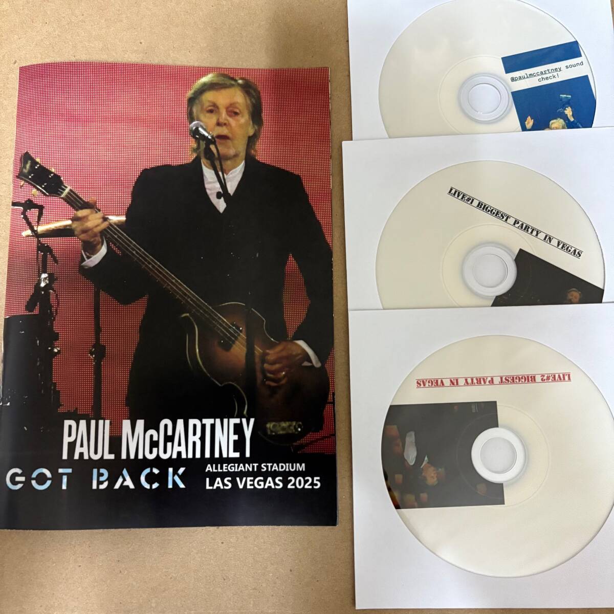 Paul McCartney 最新ライブ+サウンドチェック LAS VEGAS 2025/10/4 写真集付 3CD ポールマッカートニー_画像2