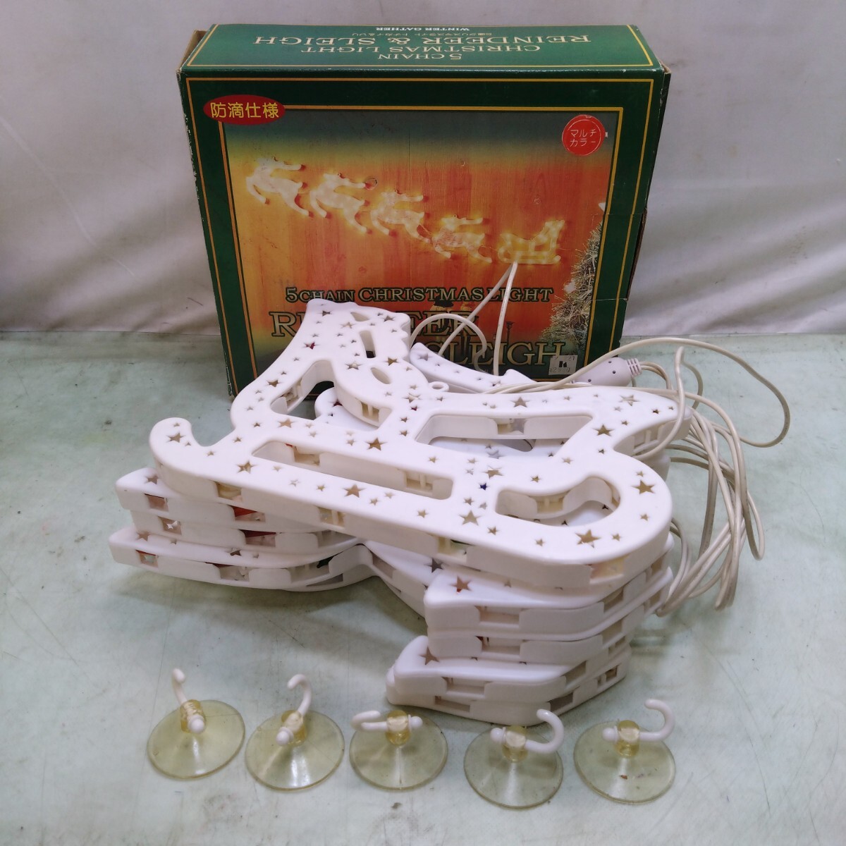 クリスマス イルミネーション 電飾 まとめて セット サンタクロース トナカイ モチーフライト_画像3