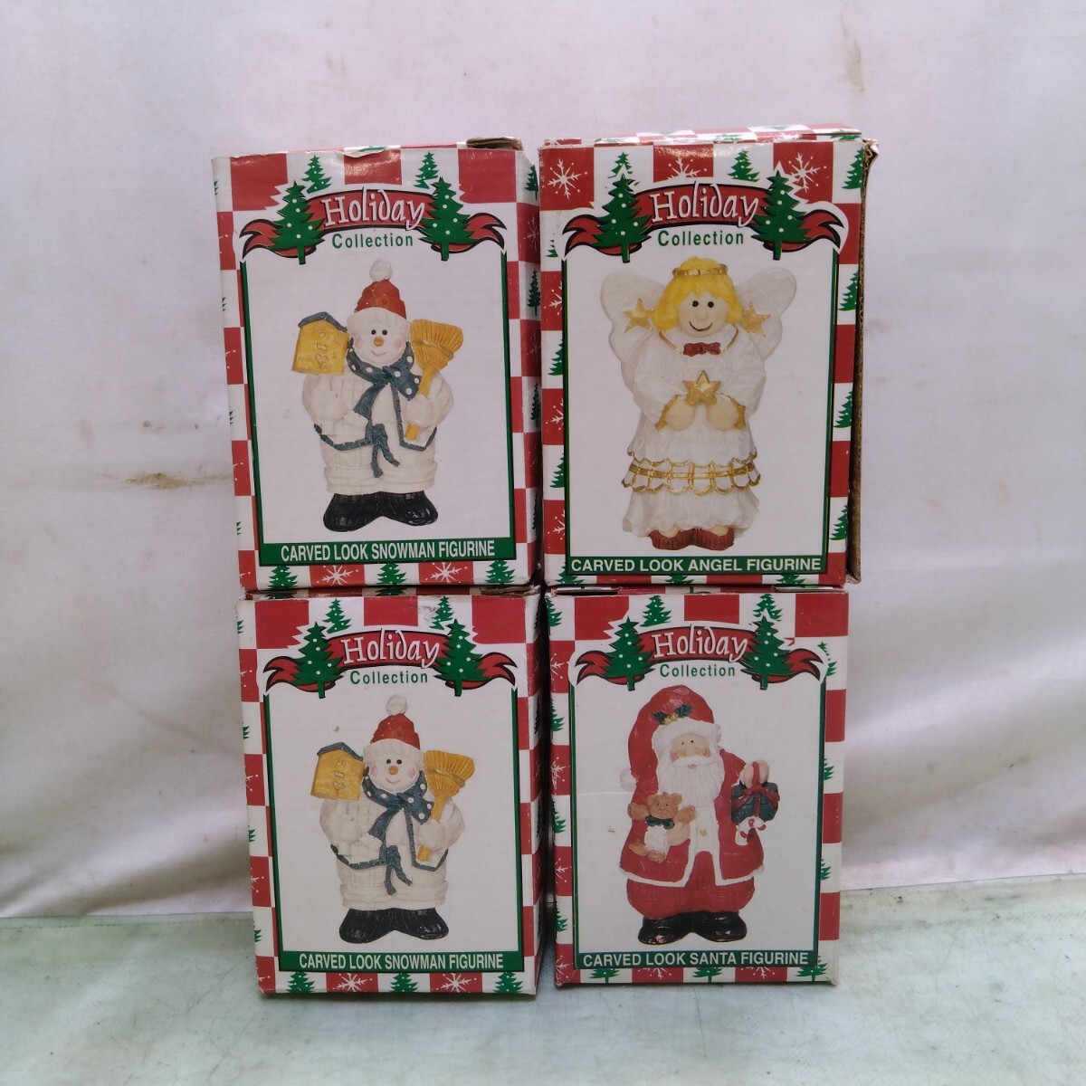 ☆中古品/未使用品☆クリスマス イルミネーション オブジェ 雑貨 まとめて セット サンタクロース ツリー フィギュア 置物 インテリア 飾り_画像5