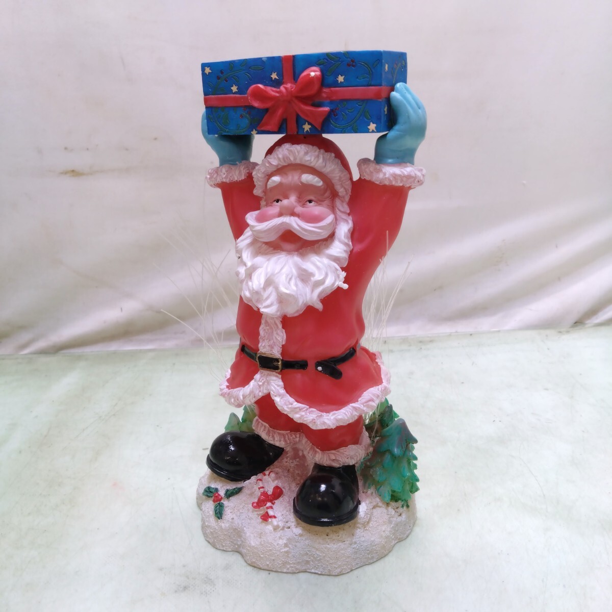 ☆中古品/未使用品☆クリスマス イルミネーション オブジェ 雑貨 まとめて セット サンタクロース ツリー フィギュア 置物 インテリア 飾り_画像7