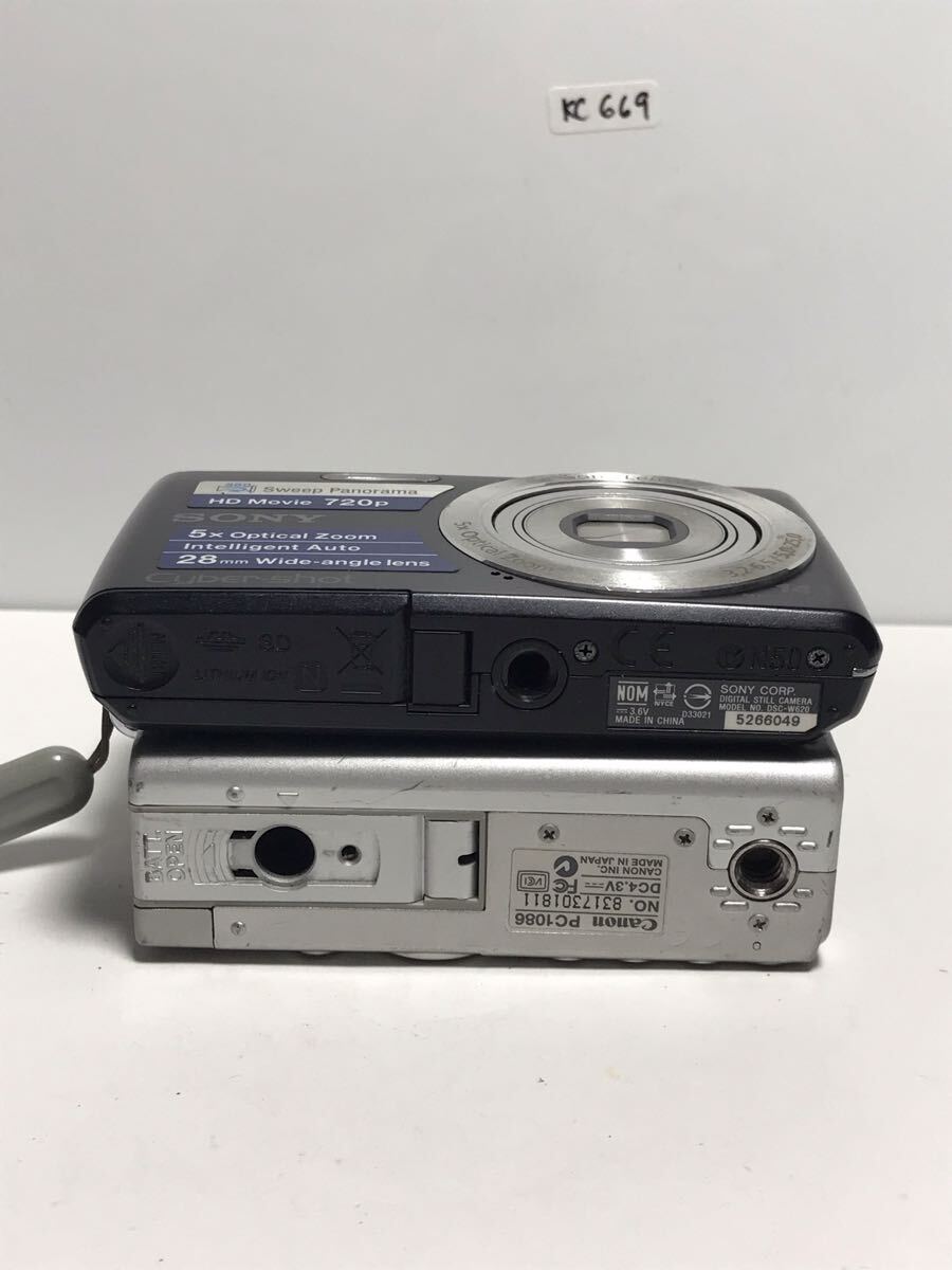 2点　まとめ売り　 Canon キャノン　IXY DIGITAL 450 PC1086 SONY ソニー DSC-W620 コンパクトデジタルカメラ デジタルカメラ_画像8