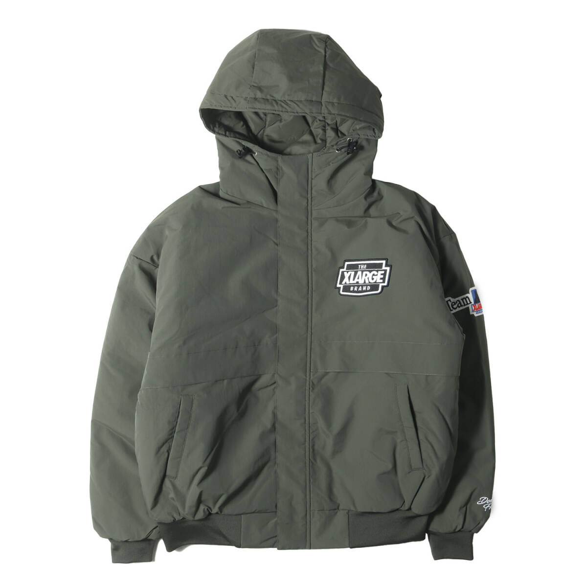 [ новый товар ]X-LARGE XLarge жакет оливковый размер :M | 23AW арка Logo подкладка стеганое полотно нейлон жакет 