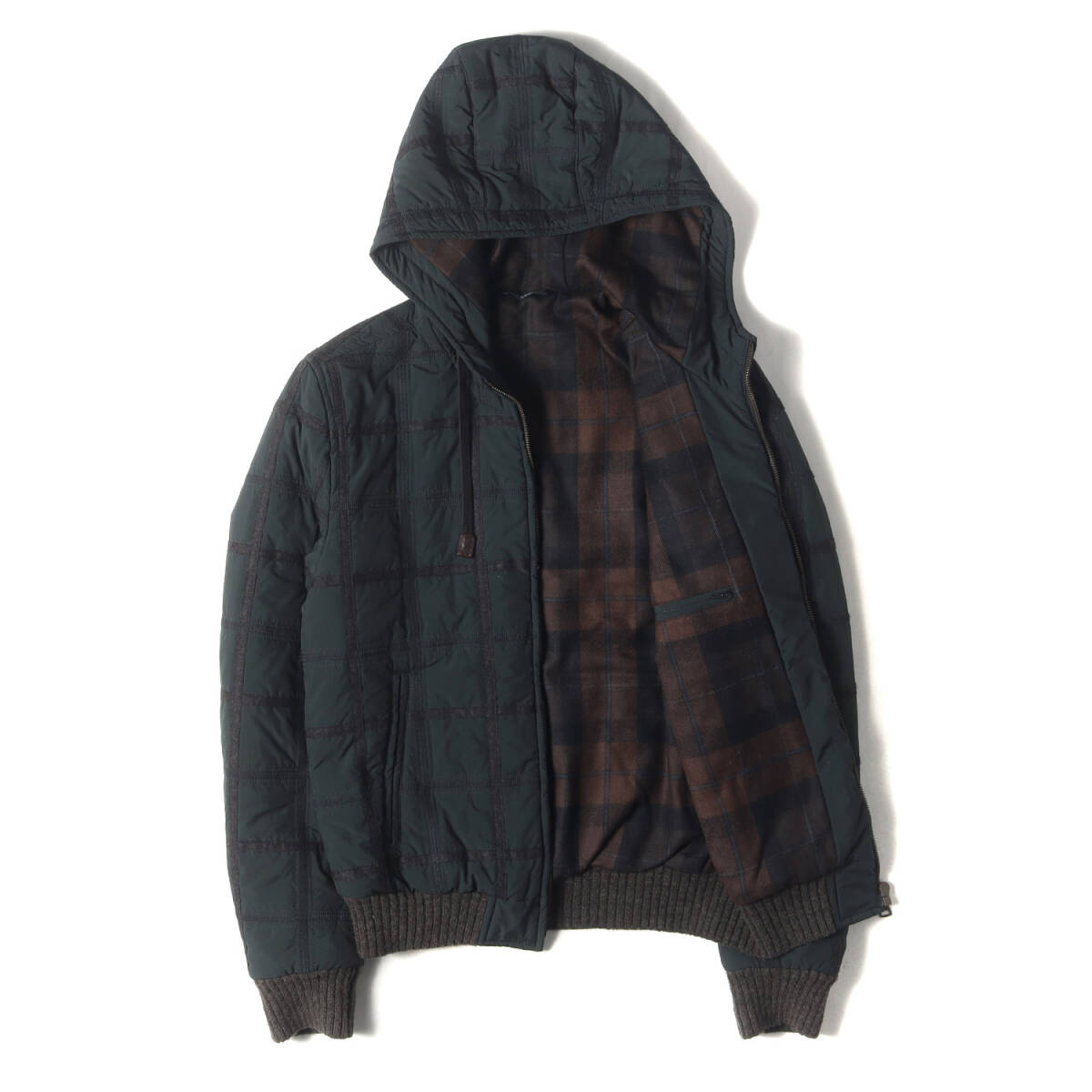 DOLCE&GABBANA Dolce & Gabbana жакет зеленый размер :44 | подкладка проверка шерсть стеганое полотно с хлопком жакет | внешний