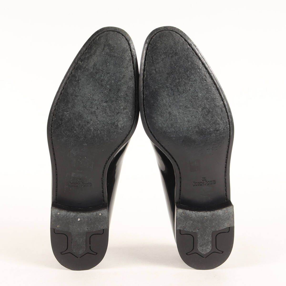 JOHN LOBB ジョンロブ ブラック サイズ:6 | パテントレザー ノンウェルテッド ローファー スリッポン (ODESSA) | オニキス | イタリア製_画像5