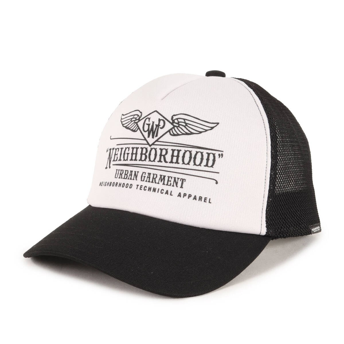 NEIGHBORHOOD ネイバーフッド キャップ ブラック 黒 サイズ:FREE | 00s ウイングロゴ メッシュキャップ | ブランド 帽子_画像1