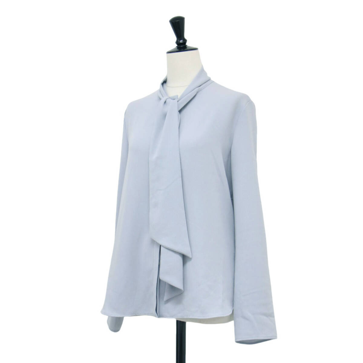 theory luxe セオリーリュクス ブラウス ブルー サイズ:38(M) | ボウタイ ブラウス | Heavy Pearl Ryna トップス プルオーバー_画像3